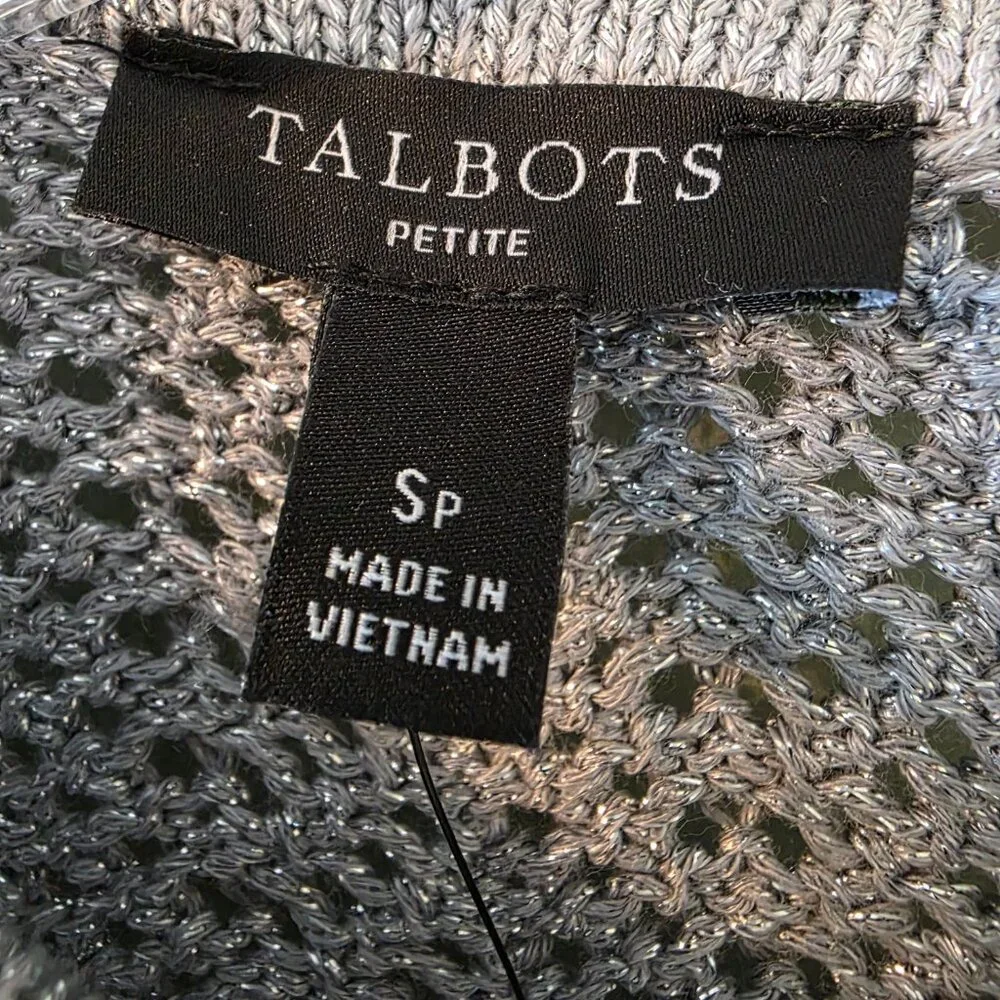Talbots Metallic Sweater, Size SP, NWT - Picture 6 of 8